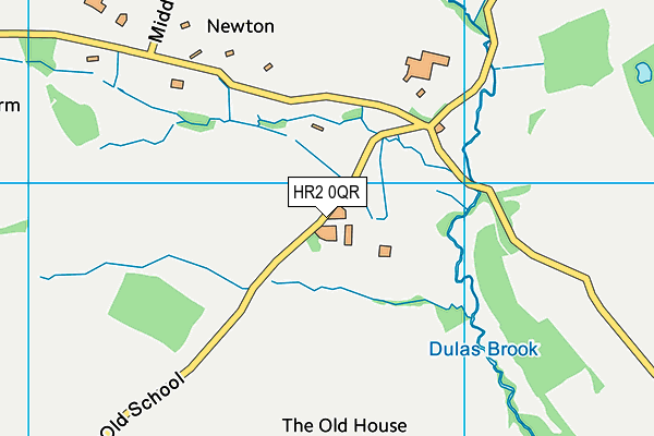 HR2 0QR map - OS VectorMap District (Ordnance Survey) HR2 0QR map - OS VectorMap District (Ordnance Survey)