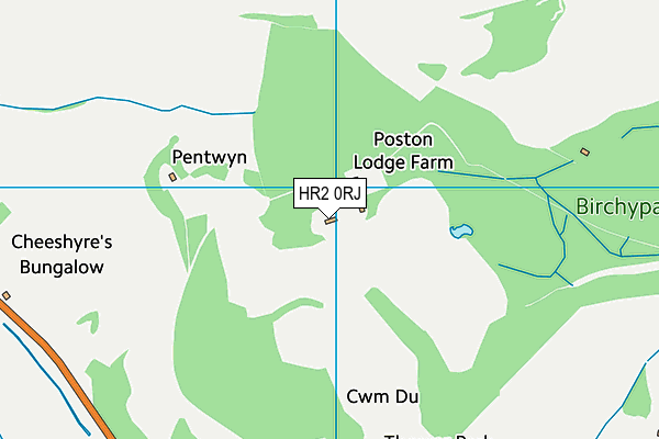 HR2 0RJ map - OS VectorMap District (Ordnance Survey) HR2 0RJ map - OS VectorMap District (Ordnance Survey)