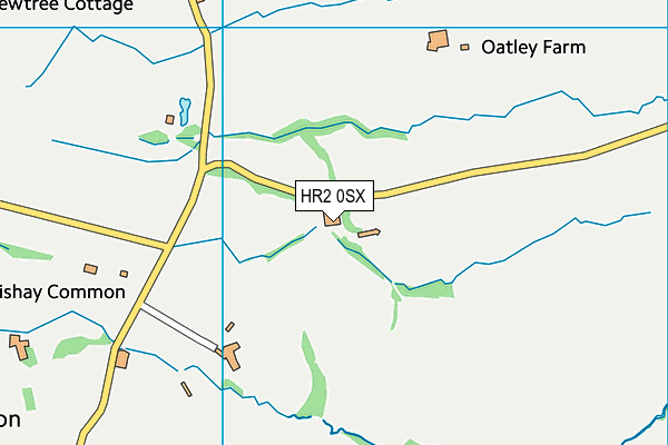 HR2 0SX map - OS VectorMap District (Ordnance Survey) HR2 0SX map - OS VectorMap District (Ordnance Survey)