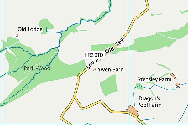 HR2 0TD map - OS VectorMap District (Ordnance Survey) HR2 0TD map - OS VectorMap District (Ordnance Survey)