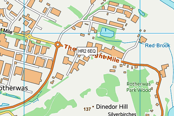 HR2 6EQ map - OS VectorMap District (Ordnance Survey)