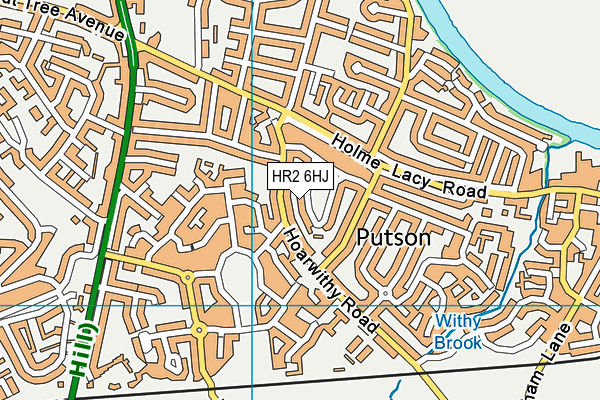 HR2 6HJ map - OS VectorMap District (Ordnance Survey) HR2 6HJ map - OS VectorMap District (Ordnance Survey)