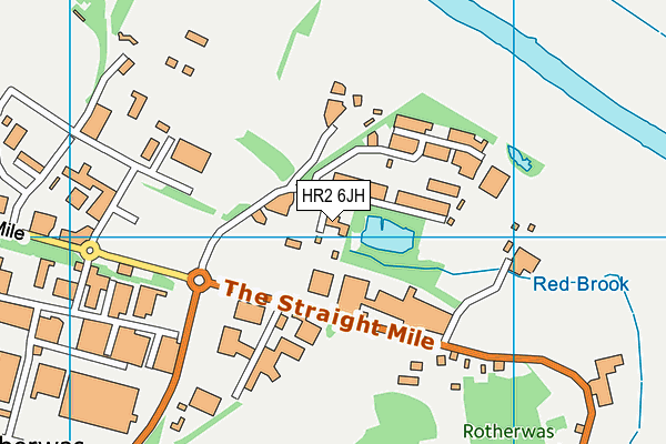 HR2 6JH map - OS VectorMap District (Ordnance Survey)