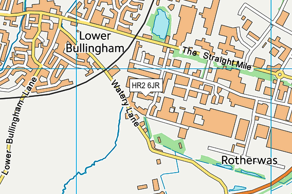 HR2 6JR map - OS VectorMap District (Ordnance Survey) HR2 6JR map - OS VectorMap District (Ordnance Survey)