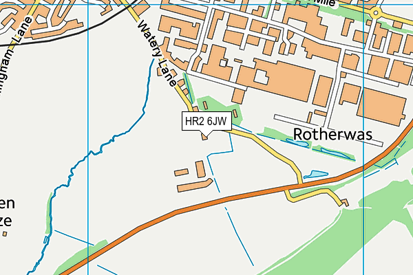 HR2 6JW map - OS VectorMap District (Ordnance Survey) HR2 6JW map - OS VectorMap District (Ordnance Survey)
