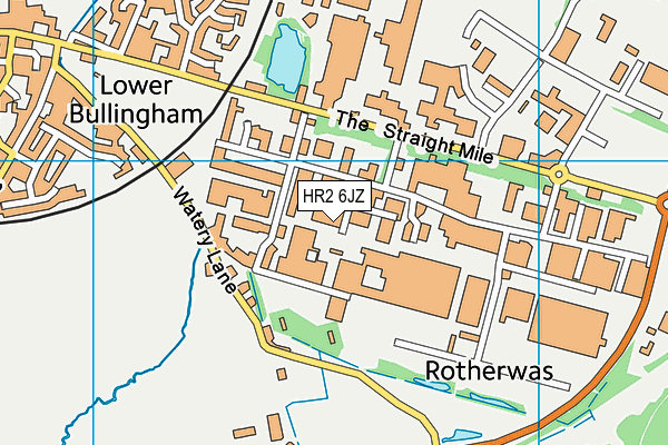 HR2 6JZ map - OS VectorMap District (Ordnance Survey) HR2 6JZ map - OS VectorMap District (Ordnance Survey)