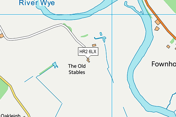 HR2 6LX map - OS VectorMap District (Ordnance Survey)