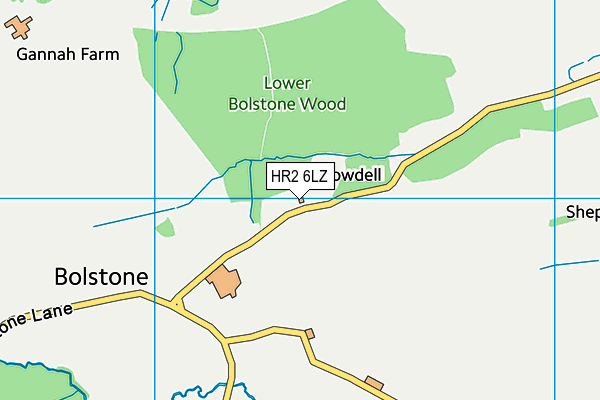 HR2 6LZ map - OS VectorMap District (Ordnance Survey) HR2 6LZ map - OS VectorMap District (Ordnance Survey)