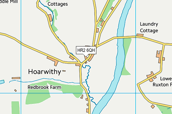 HR2 6QH map - OS VectorMap District (Ordnance Survey) HR2 6QH map - OS VectorMap District (Ordnance Survey)