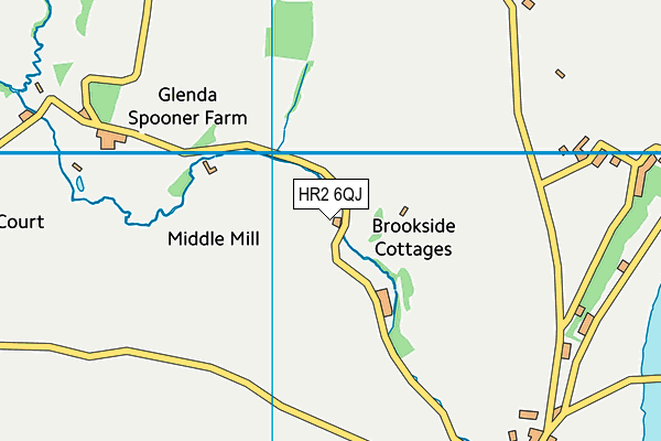 HR2 6QJ map - OS VectorMap District (Ordnance Survey) HR2 6QJ map - OS VectorMap District (Ordnance Survey)