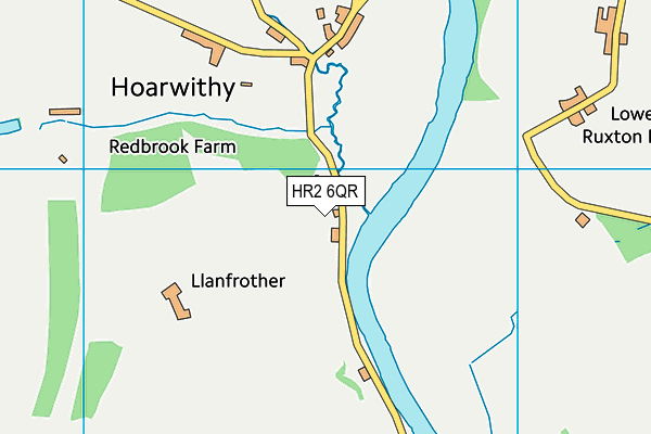 HR2 6QR map - OS VectorMap District (Ordnance Survey) HR2 6QR map - OS VectorMap District (Ordnance Survey)