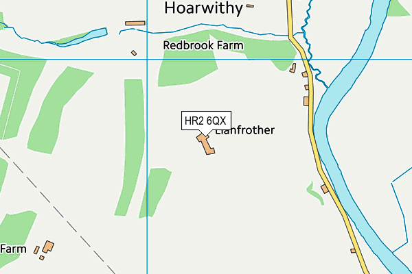 HR2 6QX map - OS VectorMap District (Ordnance Survey) HR2 6QX map - OS VectorMap District (Ordnance Survey)