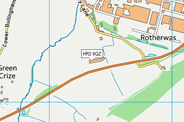 HR2 6QZ map - OS VectorMap District (Ordnance Survey) HR2 6QZ map - OS VectorMap District (Ordnance Survey)