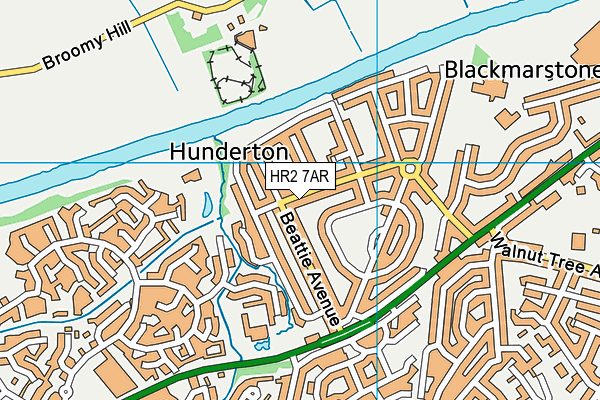 HR2 7AR map - OS VectorMap District (Ordnance Survey) HR2 7AR map - OS VectorMap District (Ordnance Survey)