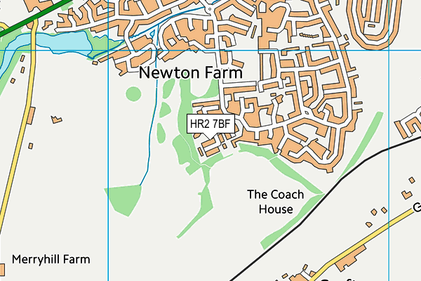HR2 7BF map - OS VectorMap District (Ordnance Survey) HR2 7BF map - OS VectorMap District (Ordnance Survey)