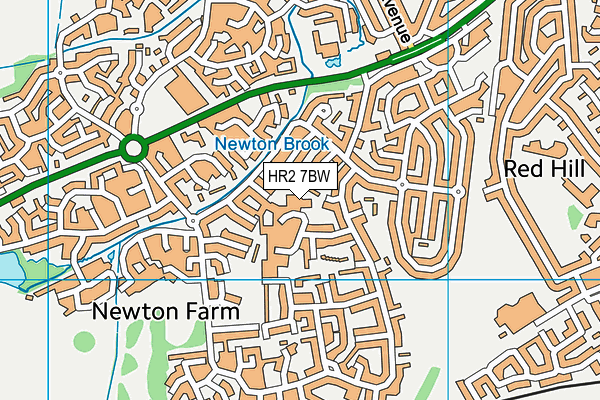 HR2 7BW map - OS VectorMap District (Ordnance Survey) HR2 7BW map - OS VectorMap District (Ordnance Survey)