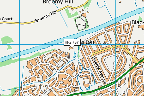 HR2 7BY map - OS VectorMap District (Ordnance Survey) HR2 7BY map - OS VectorMap District (Ordnance Survey)