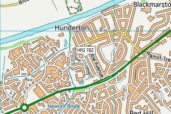 HR2 7BZ map - OS VectorMap District (Ordnance Survey) HR2 7BZ map - OS VectorMap District (Ordnance Survey)