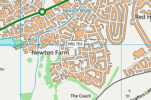 HR2 7EX map - OS VectorMap District (Ordnance Survey)