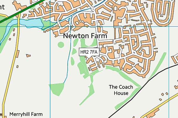 HR2 7FA map - OS VectorMap District (Ordnance Survey) HR2 7FA map - OS VectorMap District (Ordnance Survey)