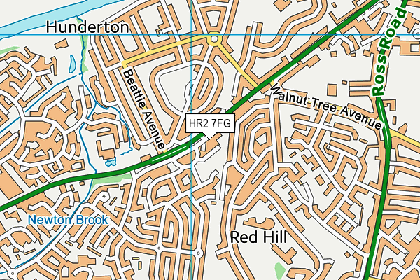 HR2 7FG map - OS VectorMap District (Ordnance Survey) HR2 7FG map - OS VectorMap District (Ordnance Survey)