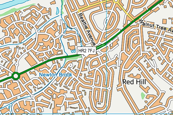 HR2 7FJ map - OS VectorMap District (Ordnance Survey) HR2 7FJ map - OS VectorMap District (Ordnance Survey)