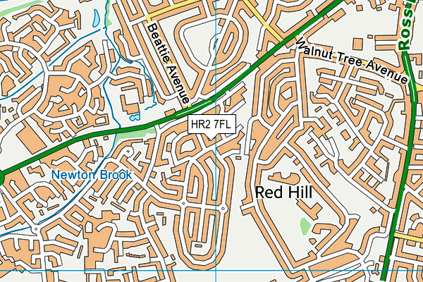 HR2 7FL map - OS VectorMap District (Ordnance Survey) HR2 7FL map - OS VectorMap District (Ordnance Survey)