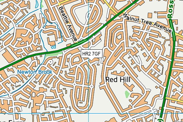 HR2 7GF map - OS VectorMap District (Ordnance Survey) HR2 7GF map - OS VectorMap District (Ordnance Survey)