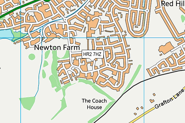 HR2 7HZ map - OS VectorMap District (Ordnance Survey) HR2 7HZ map - OS VectorMap District (Ordnance Survey)
