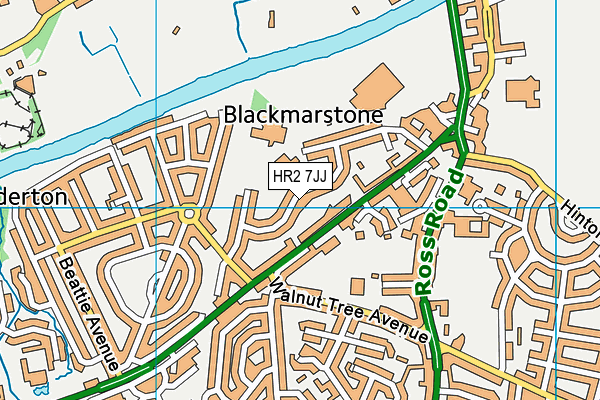 HR2 7JJ map - OS VectorMap District (Ordnance Survey) HR2 7JJ map - OS VectorMap District (Ordnance Survey)