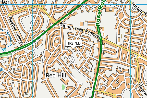 HR2 7LD map - OS VectorMap District (Ordnance Survey) HR2 7LD map - OS VectorMap District (Ordnance Survey)