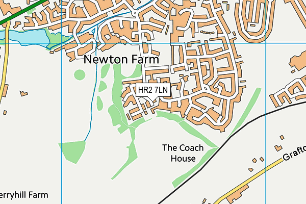 HR2 7LN map - OS VectorMap District (Ordnance Survey) HR2 7LN map - OS VectorMap District (Ordnance Survey)