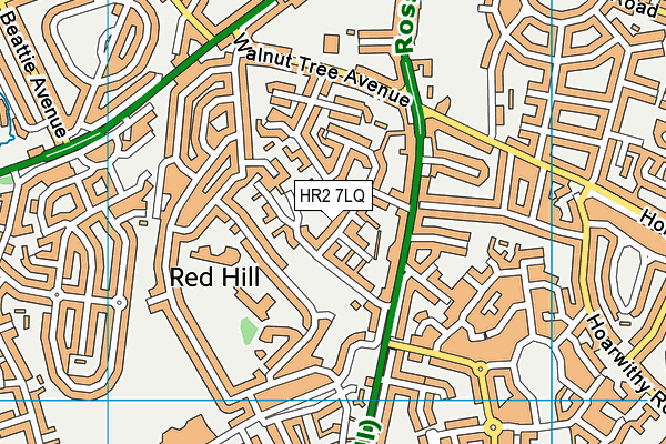 HR2 7LQ map - OS VectorMap District (Ordnance Survey) HR2 7LQ map - OS VectorMap District (Ordnance Survey)
