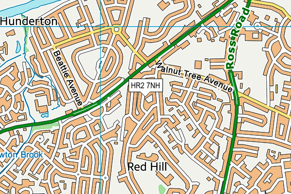 HR2 7NH map - OS VectorMap District (Ordnance Survey)
