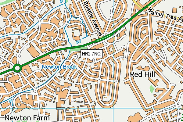 HR2 7NQ map - OS VectorMap District (Ordnance Survey) HR2 7NQ map - OS VectorMap District (Ordnance Survey)
