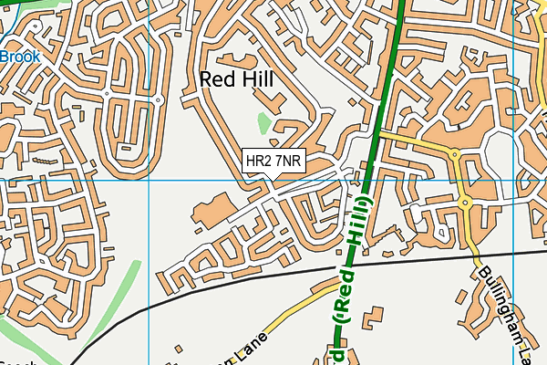HR2 7NR map - OS VectorMap District (Ordnance Survey) HR2 7NR map - OS VectorMap District (Ordnance Survey)