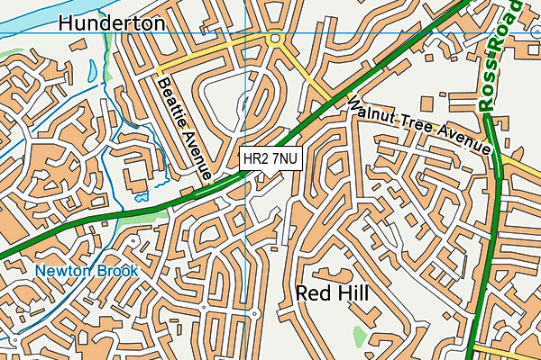 HR2 7NU map - OS VectorMap District (Ordnance Survey) HR2 7NU map - OS VectorMap District (Ordnance Survey)