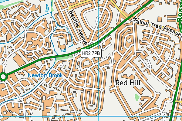 HR2 7PB map - OS VectorMap District (Ordnance Survey) HR2 7PB map - OS VectorMap District (Ordnance Survey)