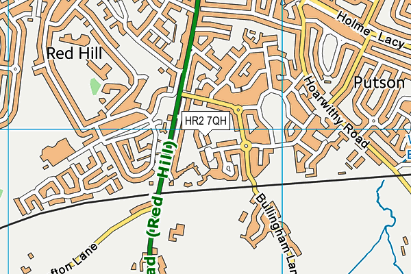 HR2 7QH map - OS VectorMap District (Ordnance Survey) HR2 7QH map - OS VectorMap District (Ordnance Survey)