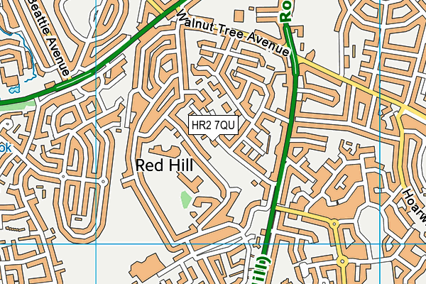 HR2 7QU map - OS VectorMap District (Ordnance Survey) HR2 7QU map - OS VectorMap District (Ordnance Survey)