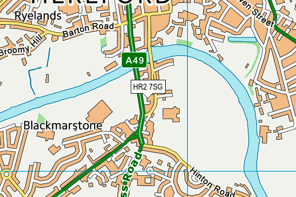 HR2 7SG map - OS VectorMap District (Ordnance Survey) HR2 7SG map - OS VectorMap District (Ordnance Survey)