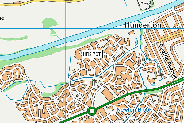HR2 7ST map - OS VectorMap District (Ordnance Survey) HR2 7ST map - OS VectorMap District (Ordnance Survey)
