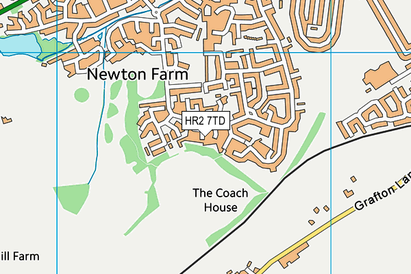 HR2 7TD map - OS VectorMap District (Ordnance Survey)