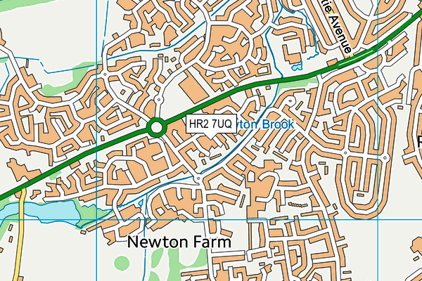 HR2 7UQ map - OS VectorMap District (Ordnance Survey) HR2 7UQ map - OS VectorMap District (Ordnance Survey)