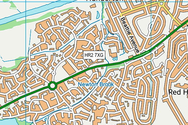 HR2 7XG map - OS VectorMap District (Ordnance Survey) HR2 7XG map - OS VectorMap District (Ordnance Survey)