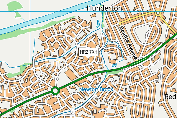 HR2 7XH map - OS VectorMap District (Ordnance Survey) HR2 7XH map - OS VectorMap District (Ordnance Survey)