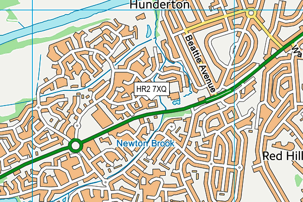 HR2 7XQ map - OS VectorMap District (Ordnance Survey) HR2 7XQ map - OS VectorMap District (Ordnance Survey)