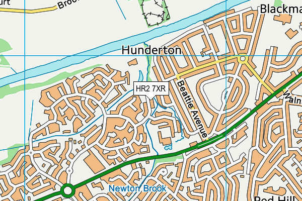 HR2 7XR map - OS VectorMap District (Ordnance Survey) HR2 7XR map - OS VectorMap District (Ordnance Survey)