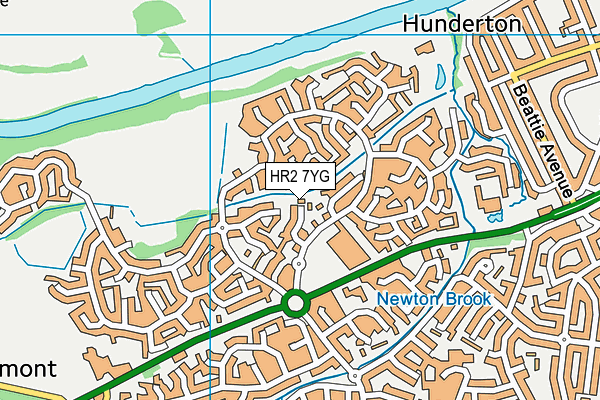 HR2 7YG map - OS VectorMap District (Ordnance Survey) HR2 7YG map - OS VectorMap District (Ordnance Survey)