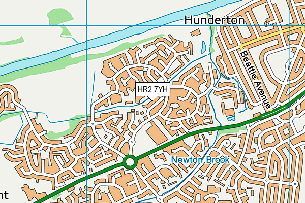 HR2 7YH map - OS VectorMap District (Ordnance Survey) HR2 7YH map - OS VectorMap District (Ordnance Survey)